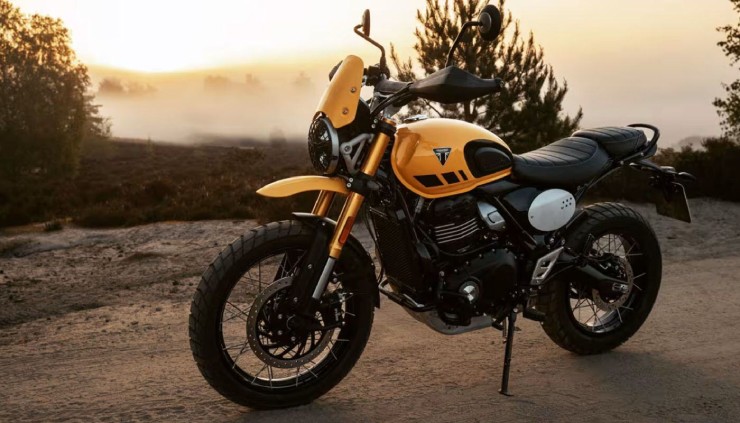 Tuyệt đẹp xế nổ Triumph Scrambler 400 XC vàng chanh, giá từ 89,6 triệu đồng - 1