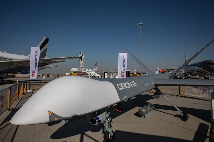 UAV Orion của Nga được coi là khắc tinh của xe bọc thép vì khả năng tấn công chính xác nhờ tên lửa chống tăng. Ảnh: TWZ.