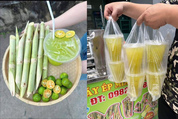 Người bán nước mía thường cho thêm quất vào ép cùng.