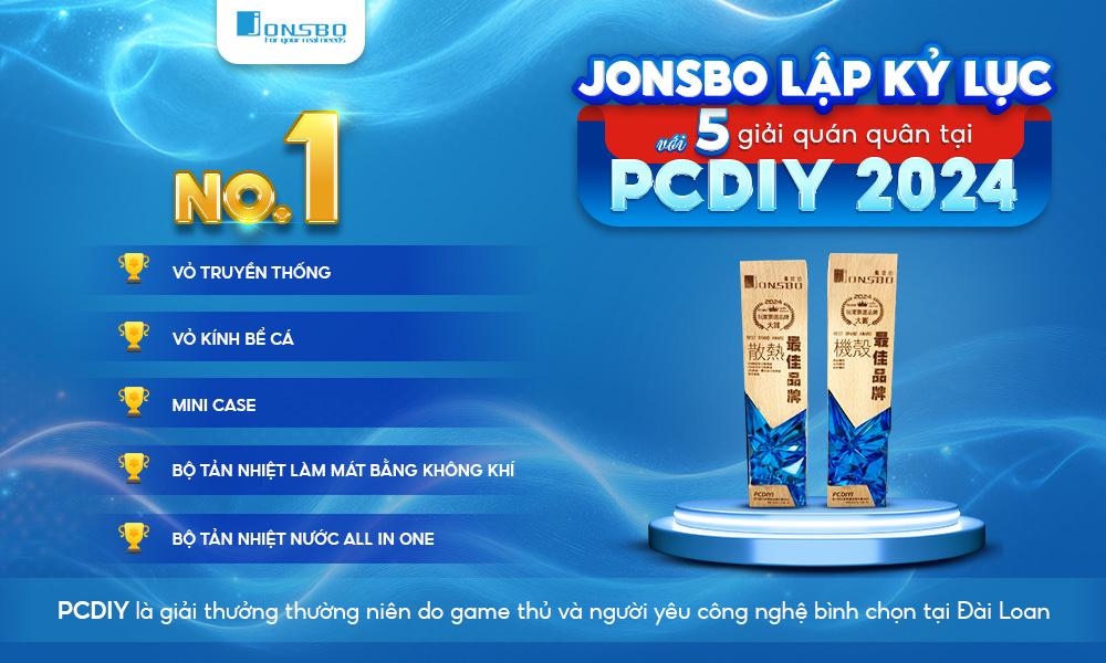Jonsbo giành vô địch 5 giải thưởng tại PCDIY 2024 lần thứ 19 của người dùng Đài Loan