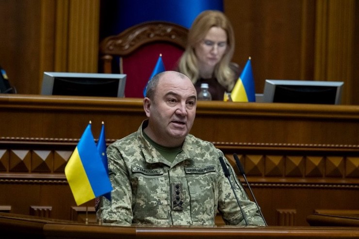 Trung tướng Ivan Havryliuk phát biểu trước Quốc hội Ukraine vào tháng 2/2025. Ảnh: Global Images Ukraine.