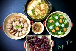 Thực đơn cơm tối cho nhà 4 người cực ngon, cả tháng không trùng món