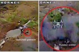 Video: UAV FPV của Ukraine lần đầu khai hỏa súng phóng lựu hạ bộ binh Nga