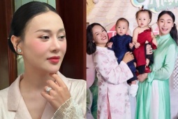 Phương Oanh dọn tiệc thôi nôi hoành tráng cho cặp song sinh, chuẩn dáng "phu nhân cá mập" với bộ trang sức kim cương