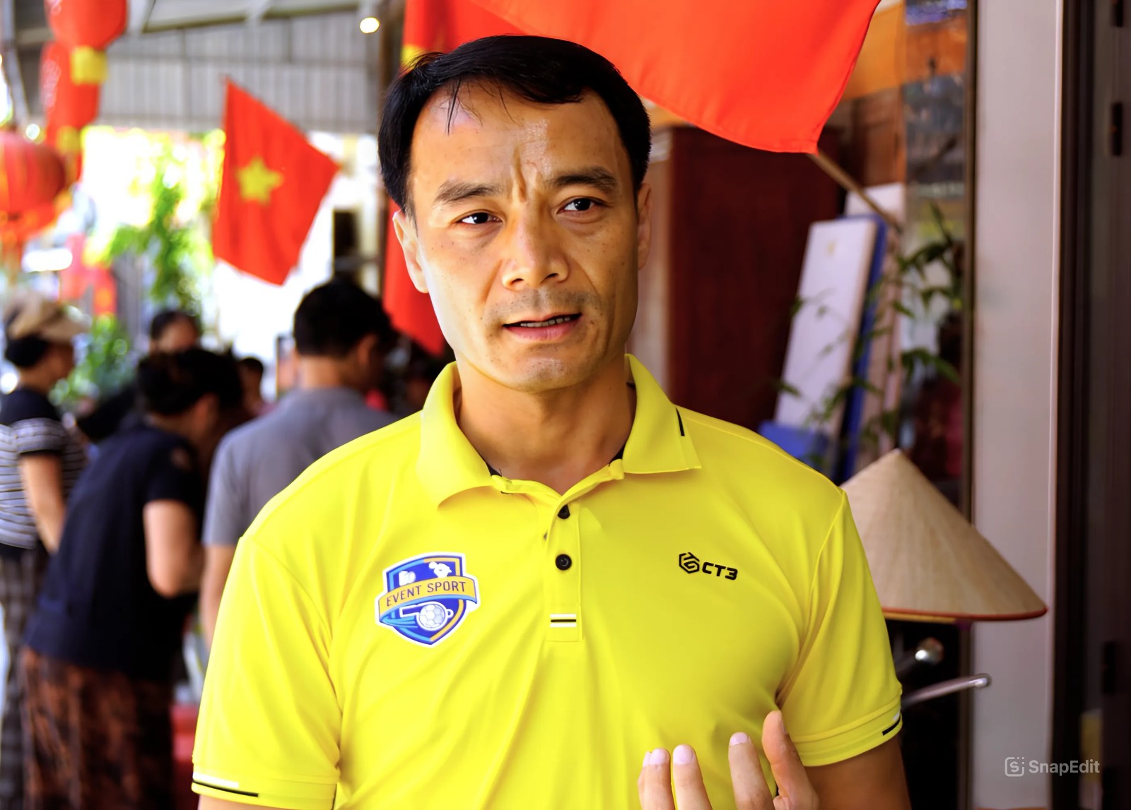 Runner&nbsp;Phạm Đình Quỳnh trong buổi khởi công