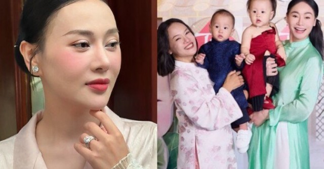 Phương Oanh dọn tiệc thôi nôi hoành tráng cho c...