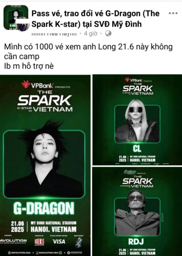 Dù BTC chưa mở bán nhưng người này khẳng định đã có tới 1.000 vé.&nbsp;