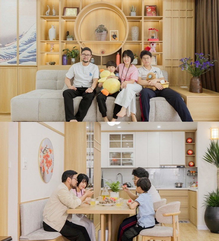 Gia đình hạnh phúc của NSƯT Thái Sơn, đây cũng là lần đầu tiên nam nghệ sĩ chia sẻ hình ảnh của vợ con