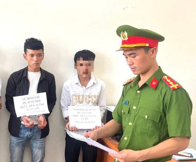 2 đối tượng Chí và Dũng bị khởi tố