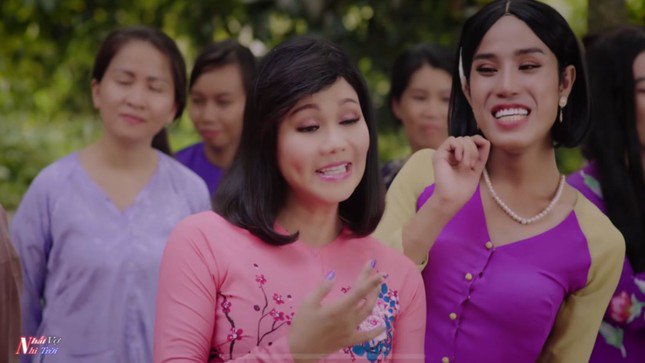 Cường Phạm đóng phim ca nhạc Nhất vợ nhì trời cùng NSƯT Ngọc Huyền.