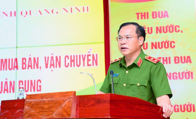 Trung tướng Nguyễn Văn Long, Thứ trưởng, Thủ trưởng Cơ quan Cảnh sát điều tra Bộ Công an phát biểu chỉ đạo tại hội nghị