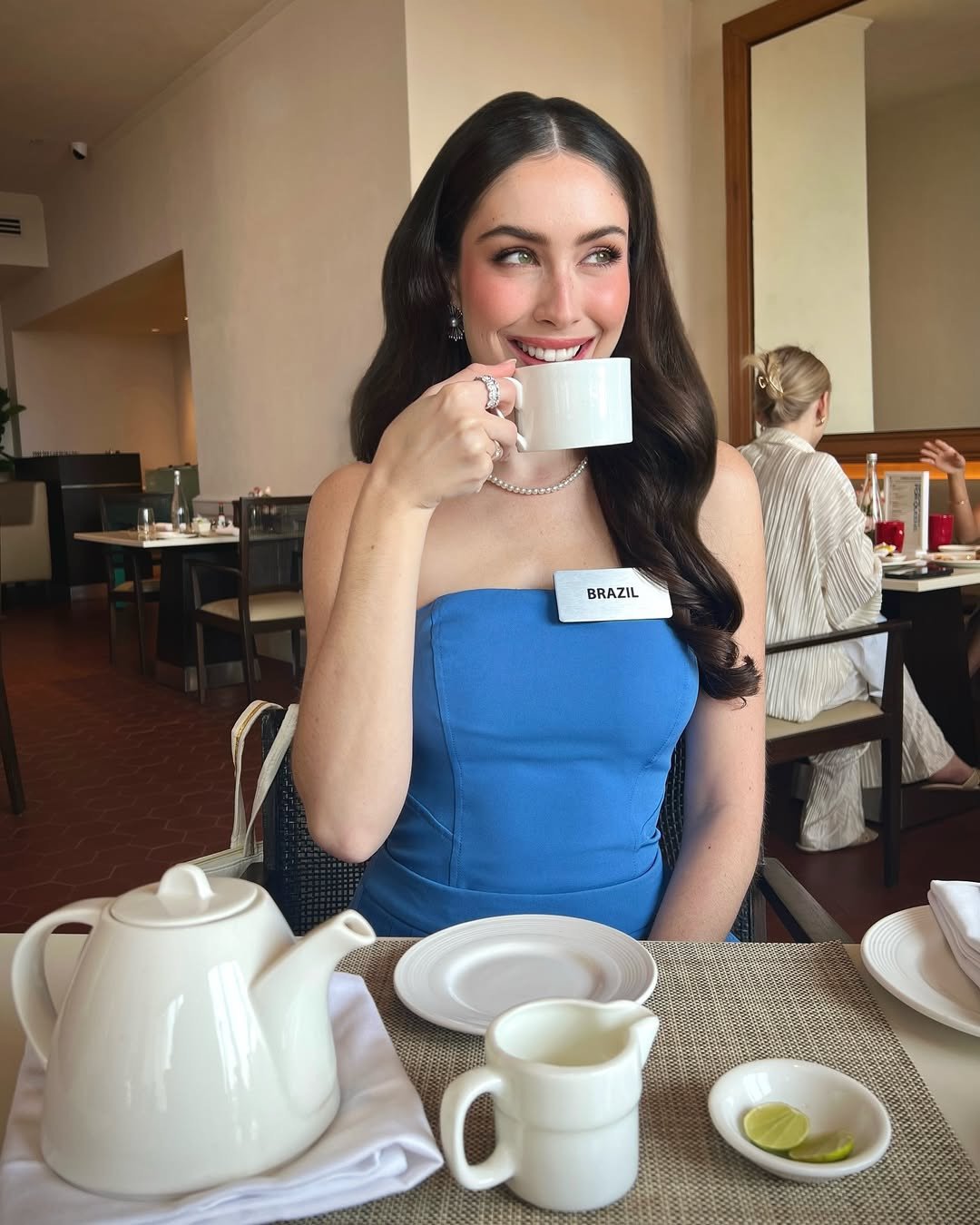 Jessica Pedroso từ Brazil thu hút bởi nụ cười ngọt ngào.
