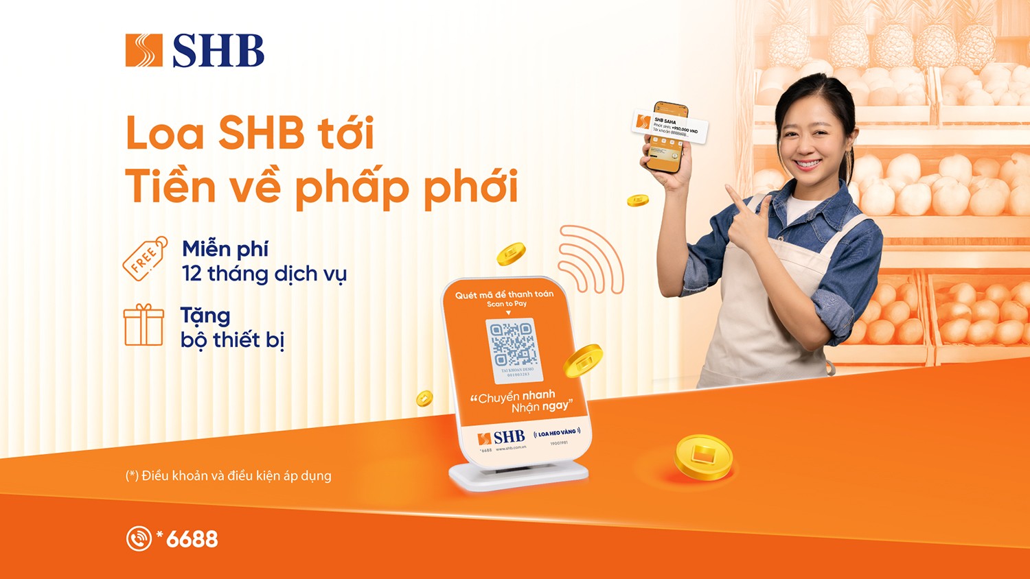 Nhiều ưu đãi hấp dẫn đang chờ đón khách hàng trong “Loa SHB tới – Tiền về phấp phới”