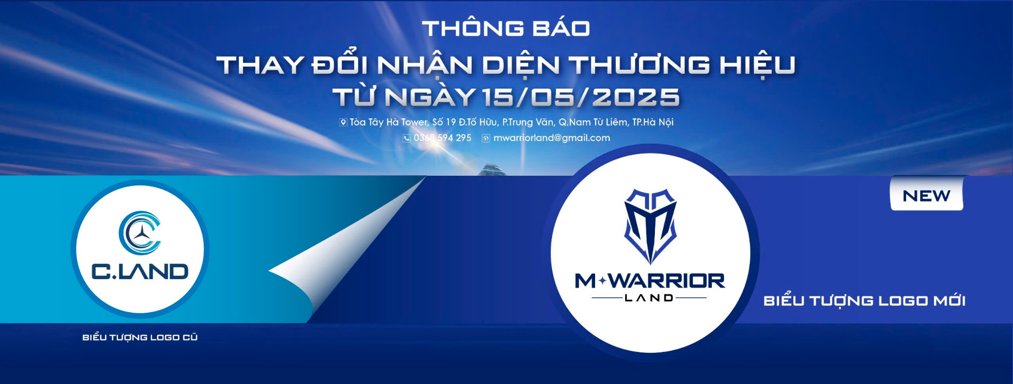 Logo của M.Warrior thể hiện tinh thần chiến binh, với hình tượng chiếc khiên được lồng ghép vào chữ M - biểu tượng của tinh thần Mạnh mẽ, Máu lửa, Minh triết và Mở lối tiên phong.