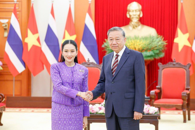 Tổng Bí thư Tô Lâm tiếp Thủ tướng Thái Lan Paetongtarn Shinawatra