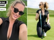 Thể thao - Kiều nữ golf Spiranac khiến khán giả say đắm, chiếc áo xẻ sâu gợi cảm
