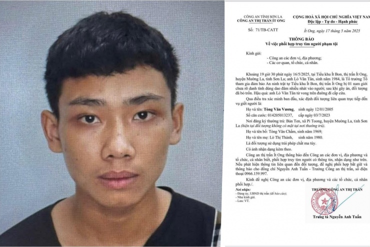 Nghi phạm Tòng Văn Vượng.