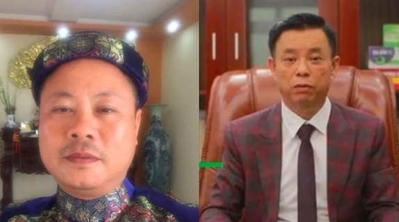 Các bị can Nguyễn Mạnh Quyền (trái) và Phạm Văn Cách. Ảnh: Bộ Công an