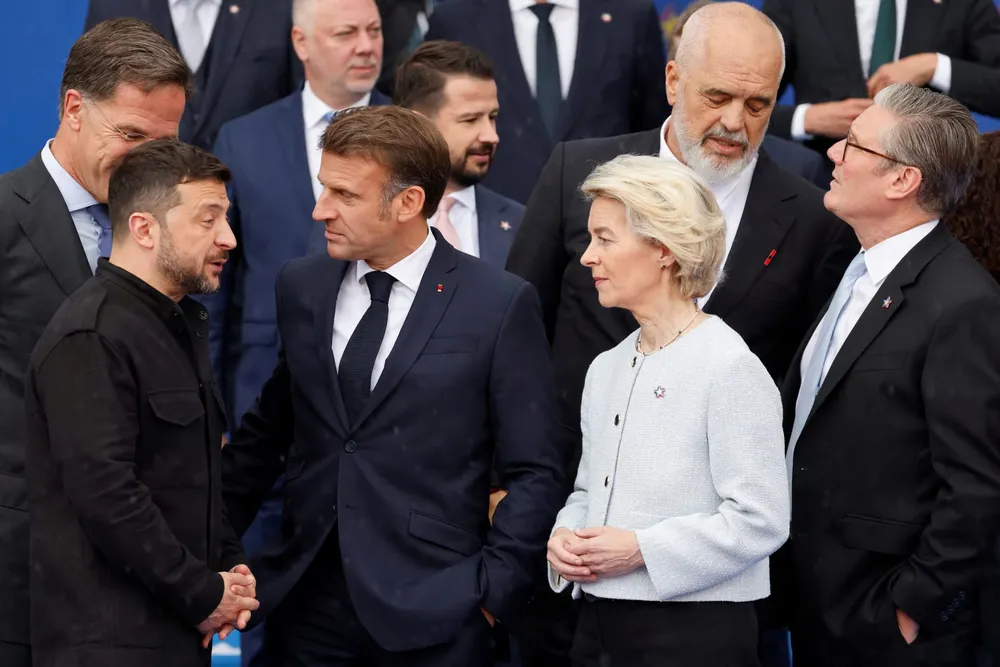 Hội nghị Thượng đỉnh Cộng đồng Chính trị châu Âu tại thủ đô Tirana (Albania) ngày 16-5. Ảnh: AFP