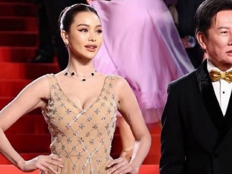 Ông Nawat và dàn hoa hậu trên thảm đỏ Cannes