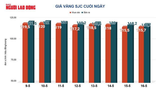 Giá vàng hôm nay, 17-5: Lao dốc mạnh - 2