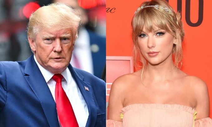 Tổng thống Mỹ Donald Trump, 79 tuổi, và ca sĩ Taylor Swift, 36 tuổi. Ảnh: GC Images/ WireImage