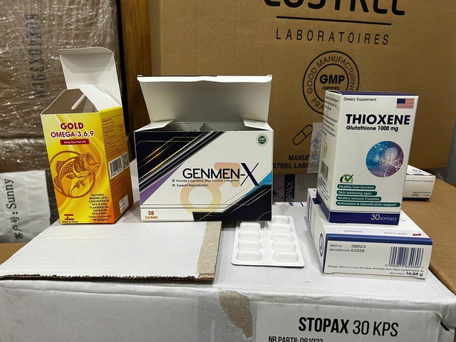 Cận cảnh các loại thuốc, thực phẩm chức năng giả vừa bị thu giữ - 6
