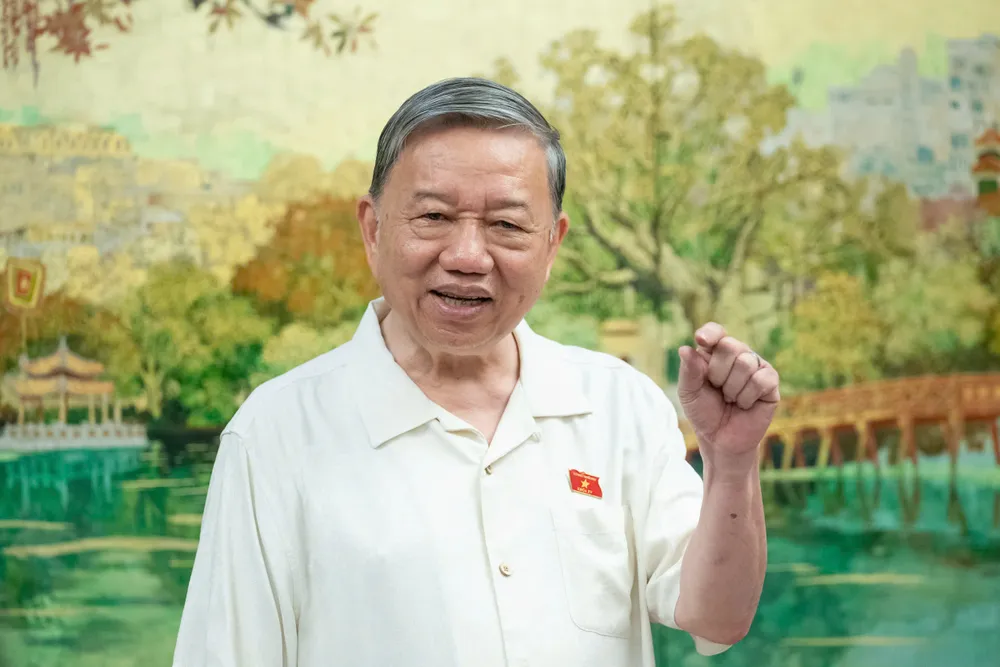 Tổng Bí thư Tô Lâm phát biểu tại phiên thảo luận tổ chiều 17-5. Ảnh: PHẠM THẮNG