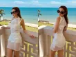 Huyền baby khoe dáng sang chảnh chuẩn "phú bà" bên biển
