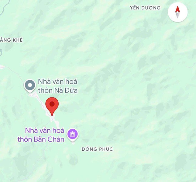 Vị trí xảy ra trận lũ quét, sạt lở đất tại hai xã của huyện Ba Bể - cách thành phố Bắc Kạn khoảng 35 km.