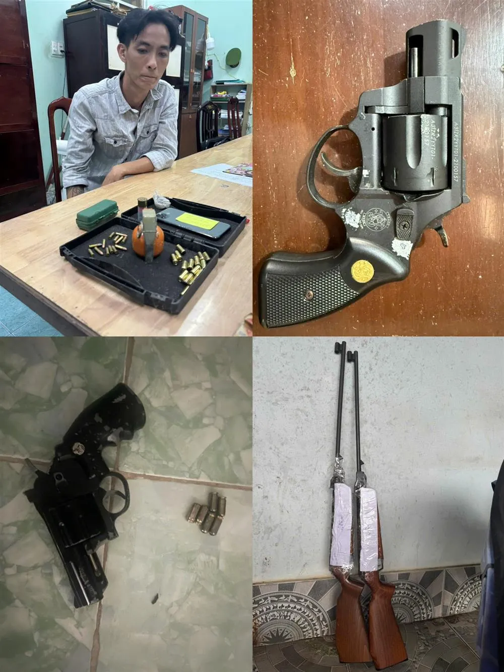 Tang vật trong vụ án. Ảnh CA