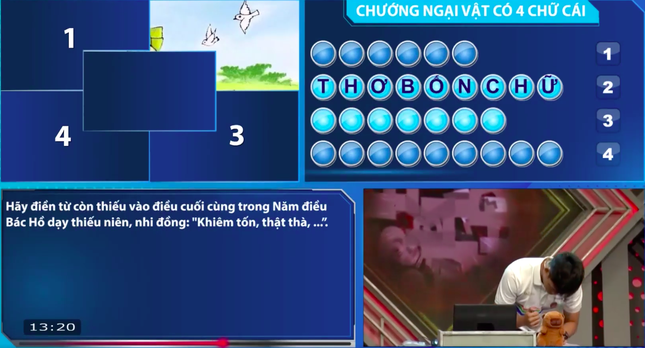 Minh Quân là người thành công giải ẩn số chướng ngại vật với hai dữ kiện.