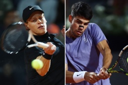Trực tiếp tennis Sinner - Alcaraz: Nảy lửa  " Siêu kinh điển "  thế hệ mới (Chung kết Rome Open)