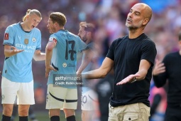 Man City dính  " đòn chí mạng "  ở chung kết FA Cup, Pep Guardiola lại nghĩ nhiều