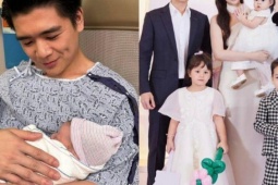 Anh chồng Đỗ Mỹ Linh đón con thứ 3, bố đơn thân bao năm nay hạnh phúc khoe cảnh bế bồng  " thiên thần nhỏ " 