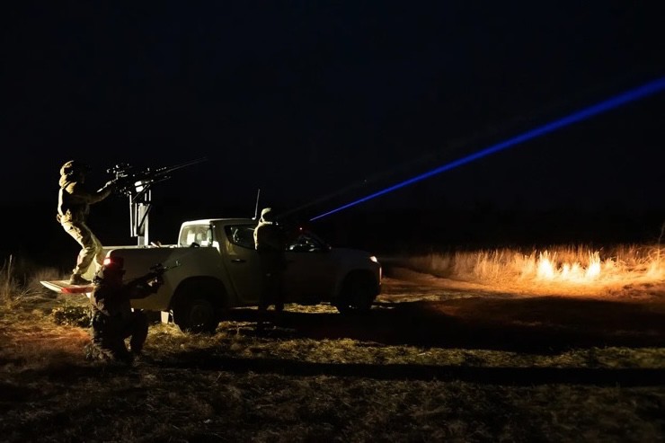 Binh sĩ Ukraine đối phó cuộc tập kích bằng UAV của Nga vào ngày 1/3/2024. Ảnh: Global Images Ukraine.
