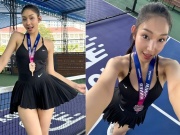 Hot girl Huyền Berry lại có danh hiệu pickleball, đọ tài dàn mỹ nhân tại D-Joy Tour