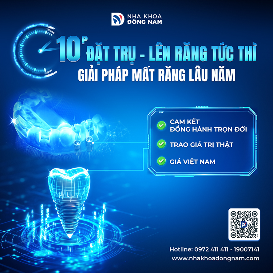 Nha khoa Đông Nam cung cấp giải pháp phục hình răng lâu năm, nhanh chóng và hiệu quả (Ảnh: DNCC)