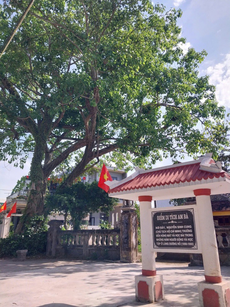 Nơi đây Nguyễn Sinh Cung thường đến hóng mát và học bài trong những năm Người sống,&nbsp;học tập ở làng Dương Nỗ.