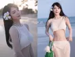 DJ Mie chăm diện thiết kế váy "lưới đánh cá" khi đi biển
