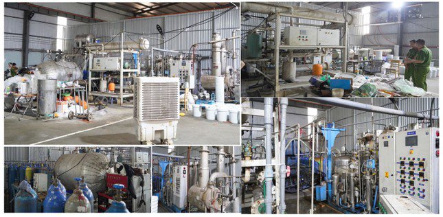 Đường dây sản xuất được trang bị hệ thống dây chuyền máy móc hiện đại