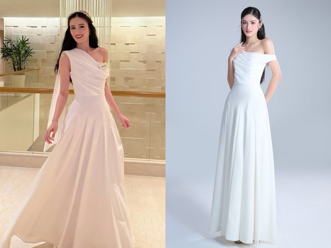 Một trang phục giúp Ý Nhi được khen vì thêm phụ kiện, thay đổi kiểu tóc.