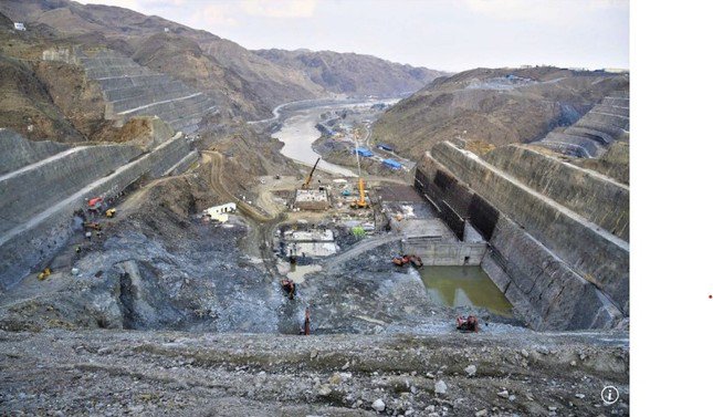Dự án thủy điện Mohmand của Pakistan. (Ảnh: SCMP)