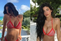 Kylie Jenner diện bikini đính đá 10.000 USD