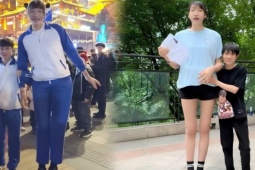 Tình yêu của cô gái cao 2,2 mét