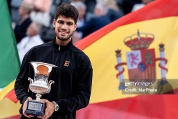 Alcaraz hạ Sinner vô địch Rome Open, lập kỳ tích sánh vai Federer  &  Nadal