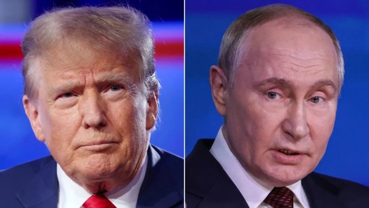 Tổng thống Mỹ Donald Trump và Tổng thống Nga Vladimir Putin sẽ có cuộc điện đàm quan trọng trong ngày 19/5. Ảnh: Reuters/Getty Images.
