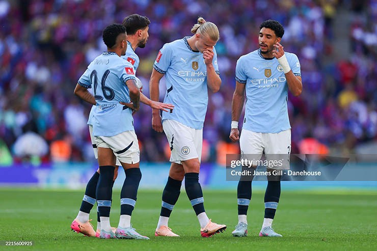 Haaland thể hiện sự thất vọng sau chung kết FA Cup