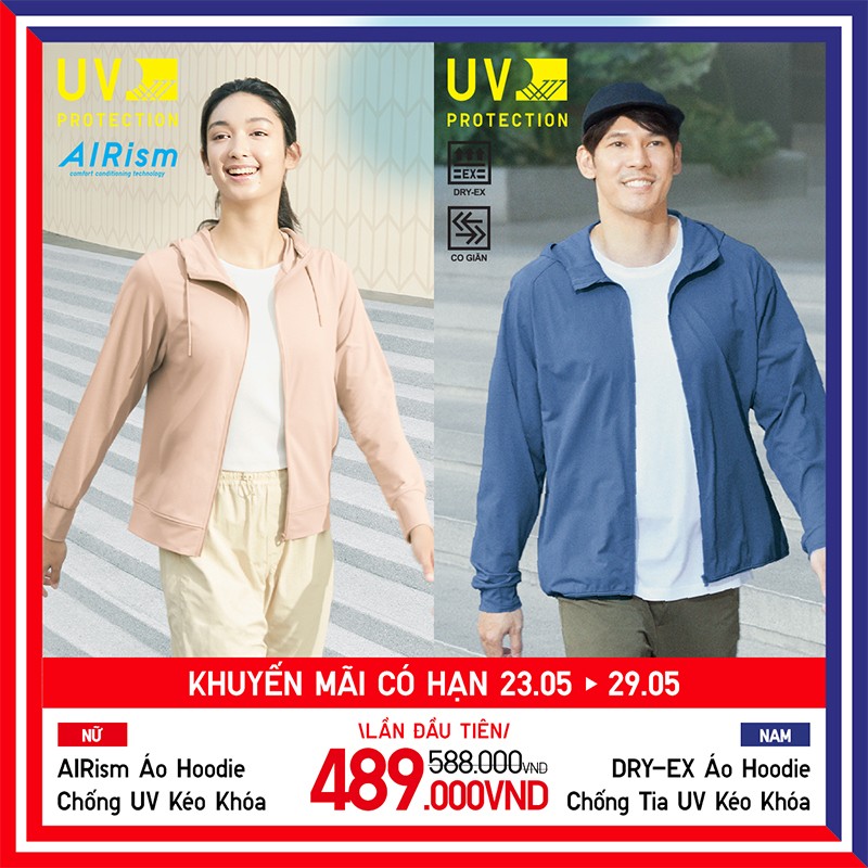 Bộ đôi chống tia UV của UNIQLO dành cho cả chàng và nàng, chỉ với chưa đến 1 triệu đồng!&nbsp;