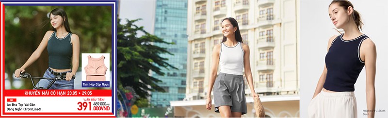 Mẫu áo Bra Top được H’Hen Niê diện khắp mọi nơi cũng sẽ được ưu đãi trong Tuần Lễ Cảm Ơn của UNIQLO từ 23/05 đến 29/05 tới đây&nbsp;